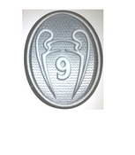 Soccer Patch Series of 9 Times Trophy patch